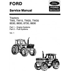 Ford TW5 - TW15 - TW25 - TW35 - 8530 - 8630 - 8730 - 8830 Workshop Manual